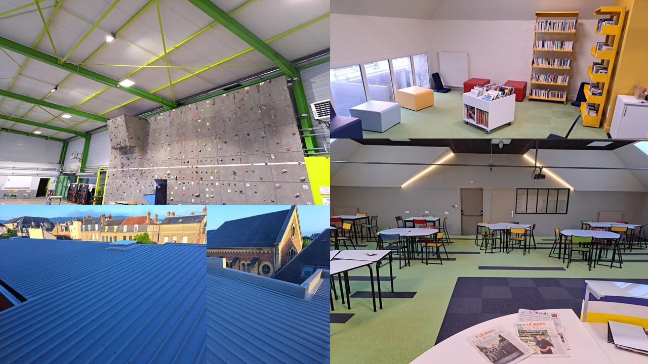Gymnase et CDI des rénovations grâce aux partenariats ! Institution