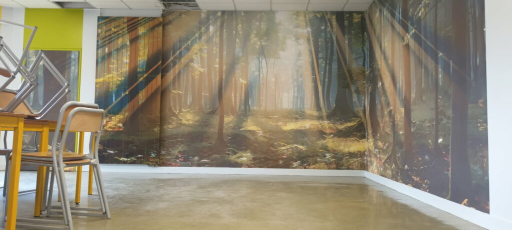 photo 1 salle murs classe flexible